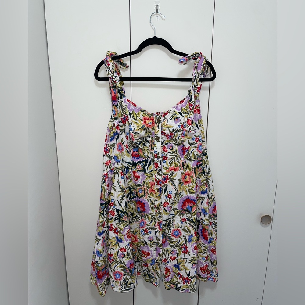 Terra & Sky Floral Tie Strap Dress